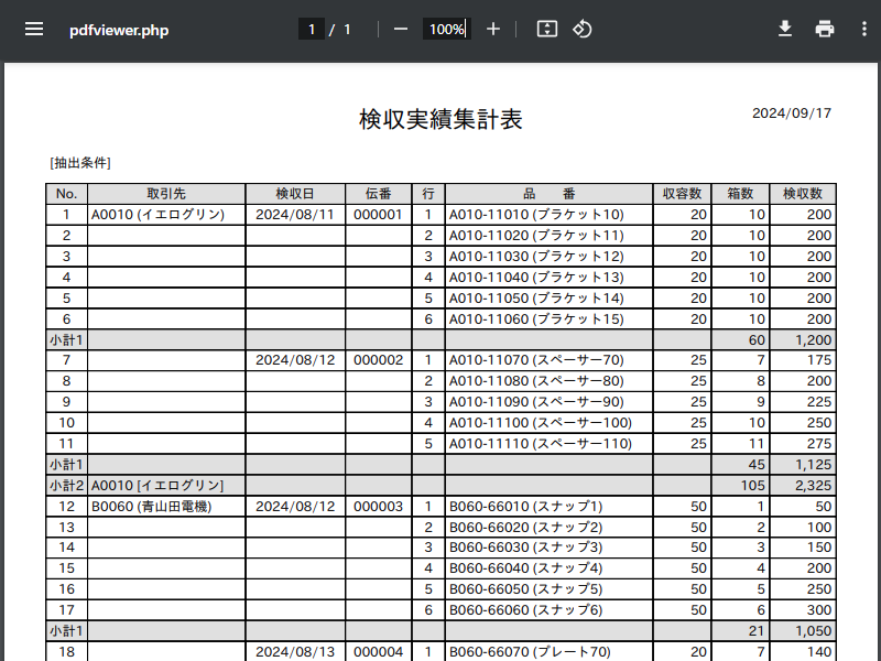 画像拡大 プレビュー確認画面