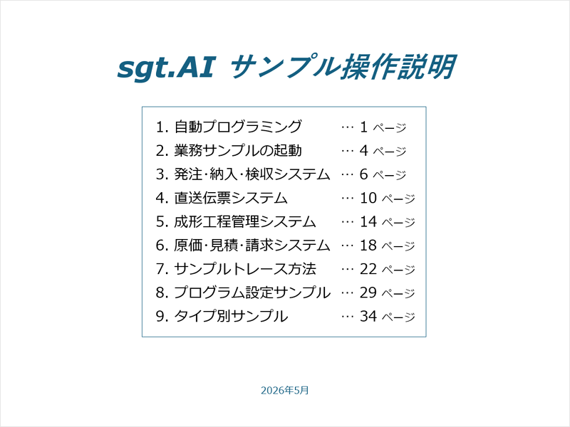 画像拡大 サンプル操作説明メニュー