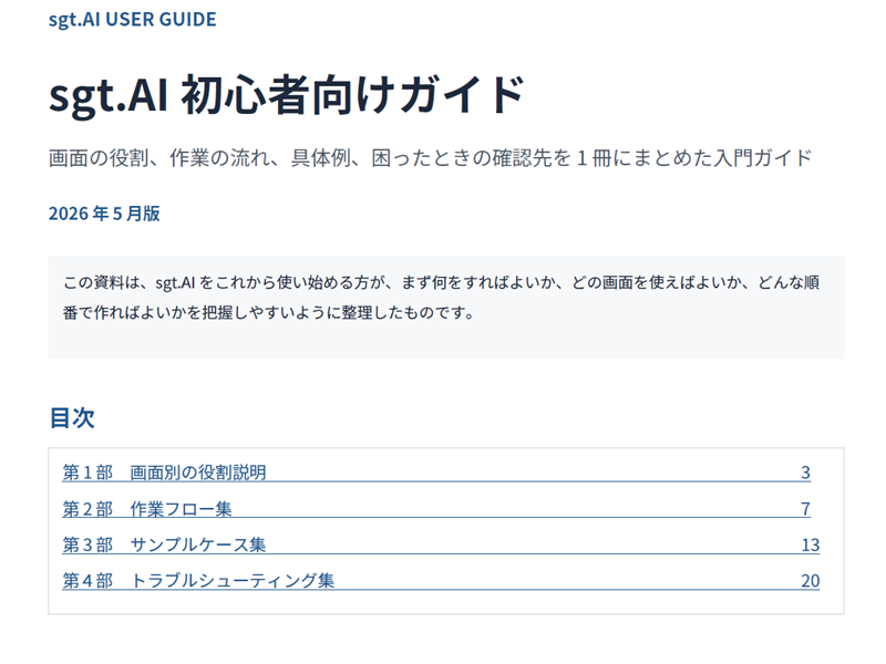 画像拡大 初心者向けガイドメニュー